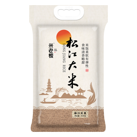 米老板松江大米10kg/袋經典款真空包裝